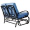 Outdoor 2-Seater Swing Glider Chair with Comfortable Cushions Garden Patio